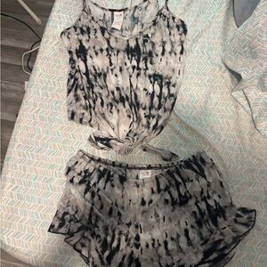 Women’s Tye Dye Pj Set Sz Med